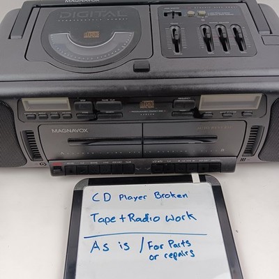 Cantatas(中古品) Vintage Magnavox AZ8490 Boombox Radio Cassette CD Player Parts