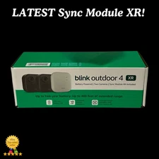 Blink Outdoor 4 + Sync Module XR 3 Camera System Battery Powered - SEALED!