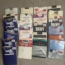 VTG/Modern Pantyhose Tights Panties Lot of 24 Various Colors  Sizes