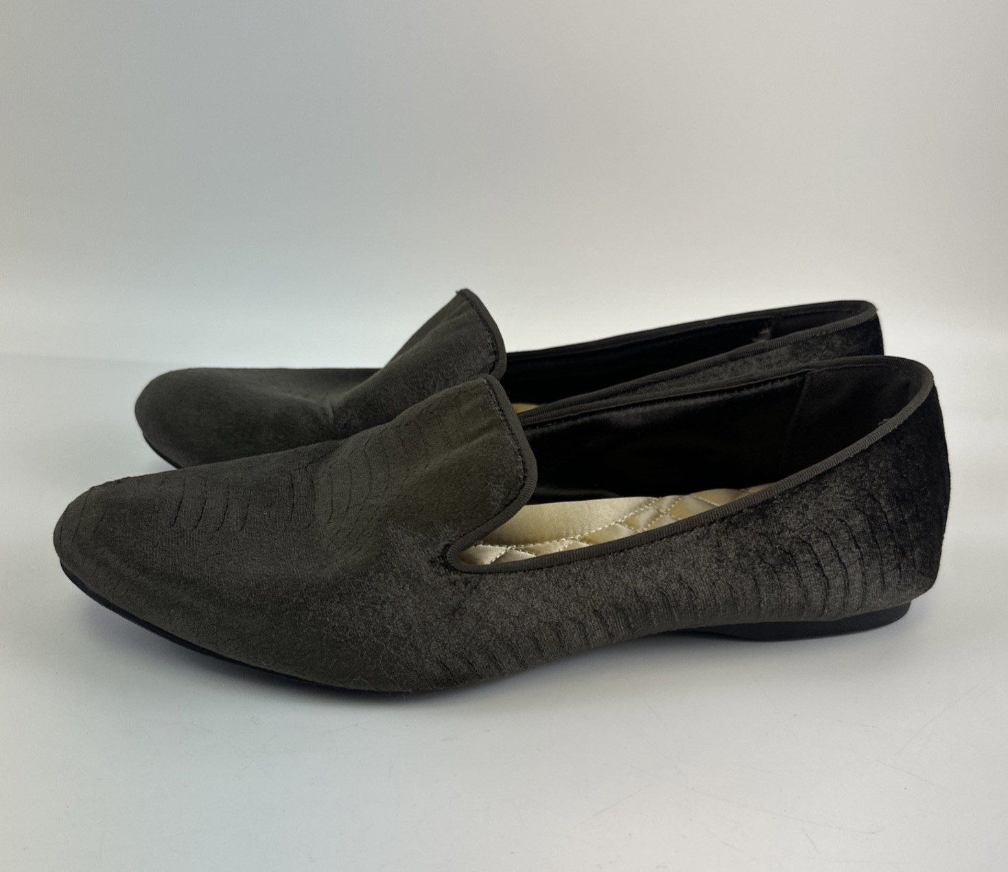 Birdies Starling Loafer Charcoal Python Velvet Em… - image 2