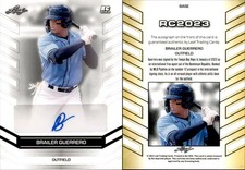 2023 Leaf ROOKIE AUTO Brailer Guerrero RC Rookie #BASE Tampa Bay Rays