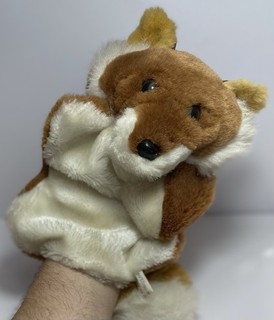 Fox Hand Puppet Plush 8 Inches Long Imported By W.M.W Yorkshire