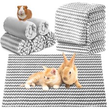 5 Pcs Waterproof Guinea Pig Fleece Bedding Blankets Absorbent Guinea Pig Cage...