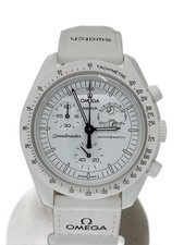 OMEGA SWATCH Quartz Watch Analog WHT WHT S033W700