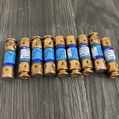 Three (3) Littelfuse FLNR 10 Time Delay Dual-Element RK5 250V 10A #S4