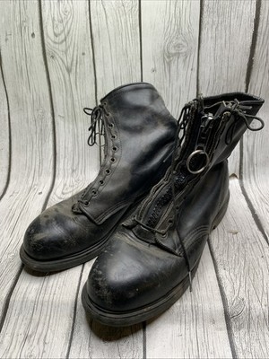 Men's RED WING Fire Fighter 9.5 Or 10 Safety Steel Toe Zip up Boots READ
