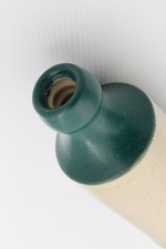 VINTAG 1900s GILBERT RAE DUNFERMLINE SCOTLAND GREEN TOP STONE GINGER BEER BOTTLE