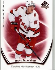 2021-22 SP Authentic Teuvo Teravainen Limited Red #54 Carolina Hurricanes