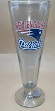 NEW ENGLAND PATRIOTS 1960 Wrapped Pilsner Glass BEER VGUC