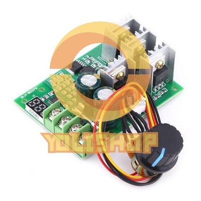 DC 6-60V PWM 30A Motor Speed Controller Board Dimmer Current Regulator+ Display