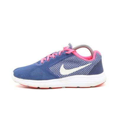 Nike Damen Revolution 3 Laufschuhe Blau/Rosa Synthetik Niedrig Gepolstert EU 38