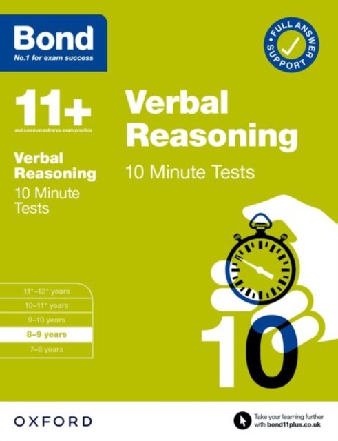 Bond 11+ Verbal Reasoning 10 Minute Tests for Age 8-9 | For the 11+ GL Assessment and other school entrance exams: Verbal Reasoning 10 Minute Tests ... other 11 plus exams) (Bond: 10 Minute Tests) - Image 2