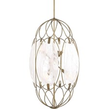 Uttermost 21641 Valencia 6 Light 19 inch Soft Gold Pendant Ceiling Light