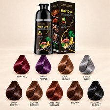 CAIGAIBAI 3-in-1 Hair Dye Shampoo - 9 colours - 500ml Men & Women Conditioner