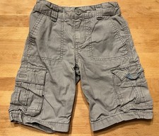 Levi s Boys Cargo Shorts with Adjustable Waist; Gray; Size 5 Regular