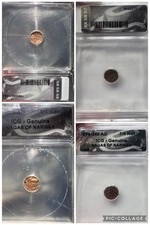 TWO COINS: Nagas of Narwar Bronze Coin 200-340 Ce 1/4 Kakini Collectible
