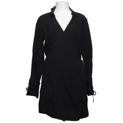 Divided by H&M, Wickelkleid, Größe: L, Schwarz, Polyamid/Viskose, Einfarbig #IXF