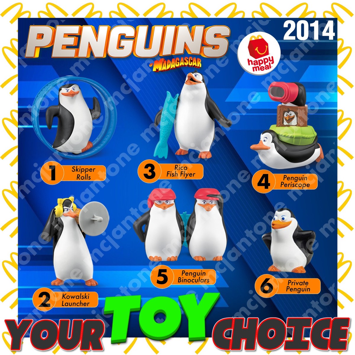 McDonald's 2014 PENGUINS of MADAGASCAR Penguin MOVIE Arctic Bird