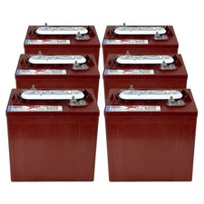 Trojan T-105 6 Volt Lead Acid Deep Cycle Battery, Set of 6. Free Local Delivery