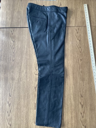 Rem Garson Women's Sz 8 Genuine Leather Pants Black Buttery Soft - Picture 3 of 18