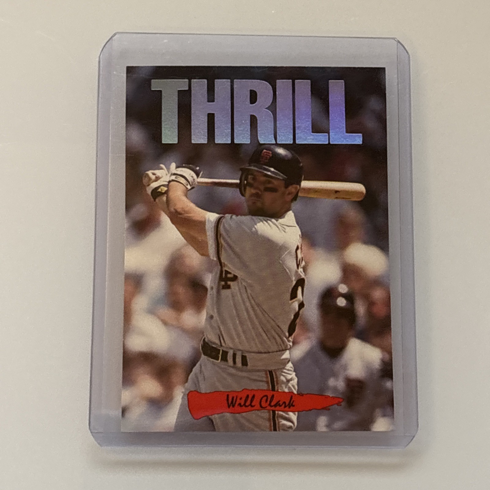 1993 Triple Play Nicknames #4 Will Clark "Thrill" Giants
