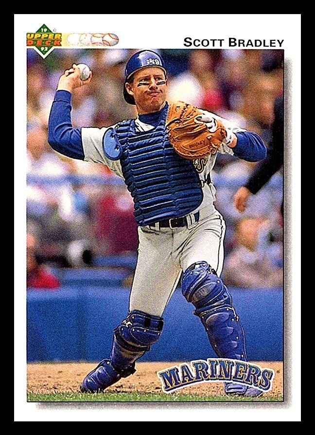 1992 Upper Deck #390 Scott Bradley Factory Set Gold Hologram