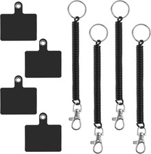 4 Sets Phone anti Theft Strap, Phone Lanyard Tethers with Patch, anti Theft Phon