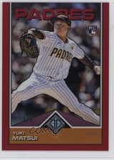2024 Transcendent Collection Icons Chrome Red Refractor 3/5 Yuki Matsui #71 1s8m