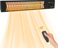 DWELLCOZY 1500W Infrared Wall-Mounted Patio Heater with Remote & Timer WF-SP06