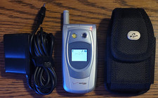 Audiovox CDM-9900 - Silver and Gray  Verizon  Super Rare Flip Phone - Bundled