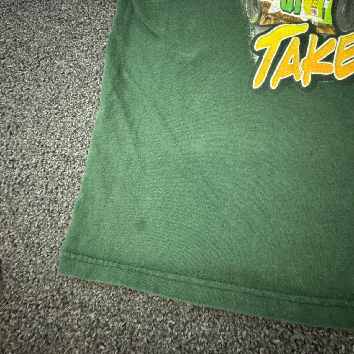 Duck Dynasty Race Shirt Mens L Green Texas Motor Speedway Racing Take'Em Graphic View 5