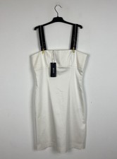 Versus Versace womens dress white strappy bodycon Size 44 US 8