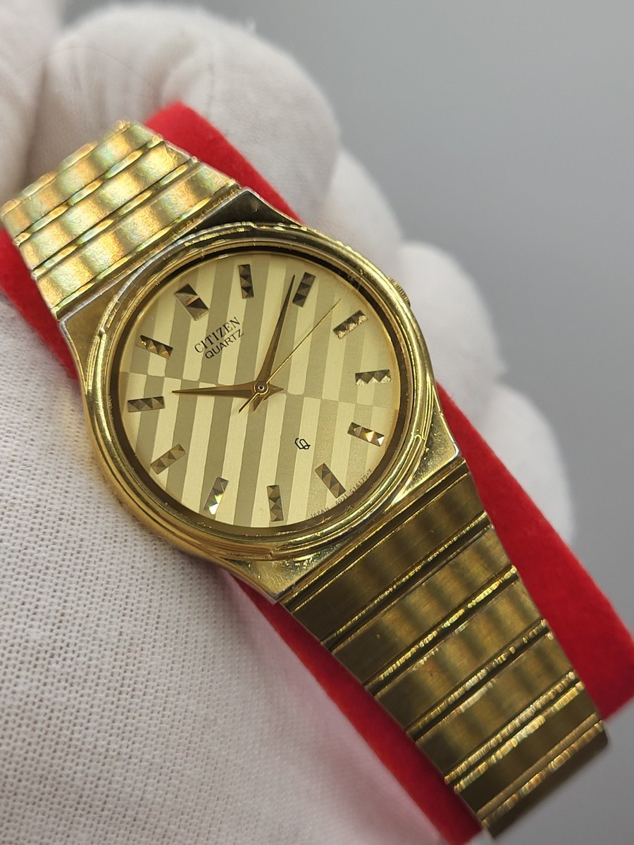 Japan, WORKS] 1992 Citizen CQ Watch Women's 30mm Champagne Dial