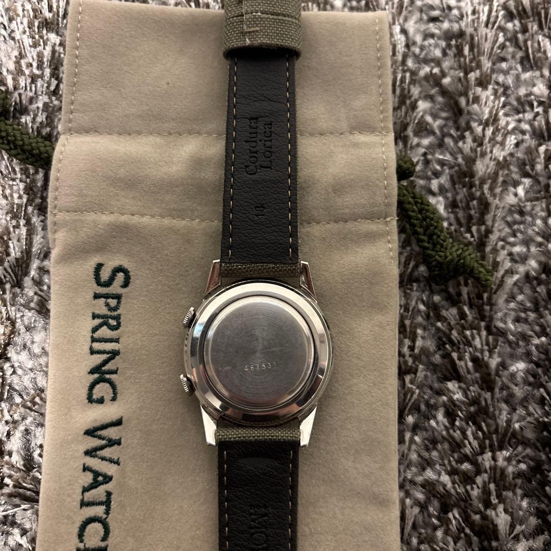 Bulova 50s-60s Wrist Alarm Vintage Watch Overhauled with Case & Strap from japan image 5