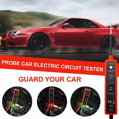 Auto Electrical Tester DC 6-24V, Voltage Polarity Test & 4m Cable for Car Repair