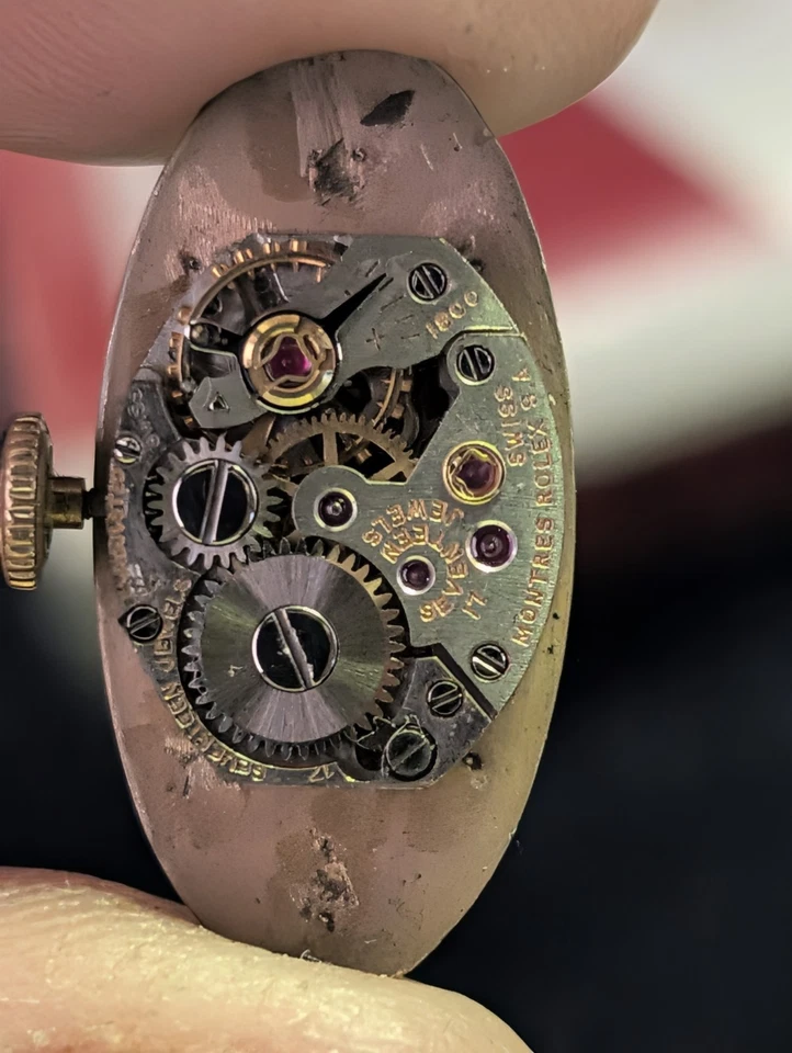 Vintage Rolex Precision Ladies Mechanical Movement & Dial - Image 2 of 2