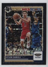 2023-24 Panini NBA Hoops Premium Stock Black Disco Prizm 1/1 Dyson Daniels 1fl4
