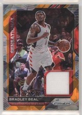 2020-21 Panini Prizm Sensational Swatches Orange Ice Bradley Beal #SSW-BBR 1u6