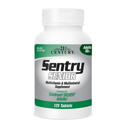 21st Century Sentry Senior Adults 50+ Multivitamin & Multimineral Tablets 125 EA