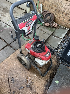 #ad Simpson 3000 PSI Gasoline Cold Water Pressure Washer w Wheels Red Black $99.00