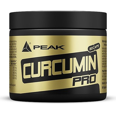 (308,13 EUR/kg) PEAK Curcumin 60 Kapseln Dose Kurkumaextrakt Cholin Piperin