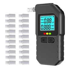 Breathalyzer, Portable BAC Tester with Digital LCD Display, Personal Breath A...