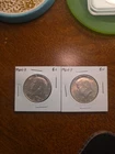 2x 1964 50C Kennedy Half Dollar BU