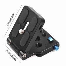 Quick Release Plate Aluminium Alloy Foldable L Shaped Camera Quick Release Plate