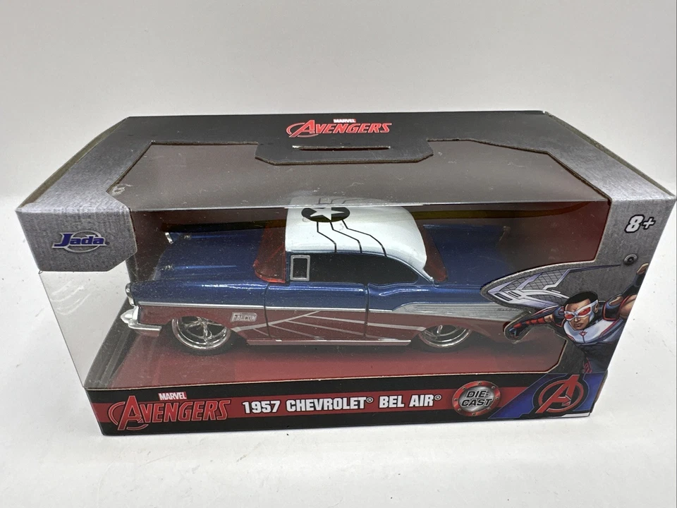 Jada Marvel Avengers 1957 Chevy Bel Air 1:32 DIECAST New In Box. - Image 2 of 4