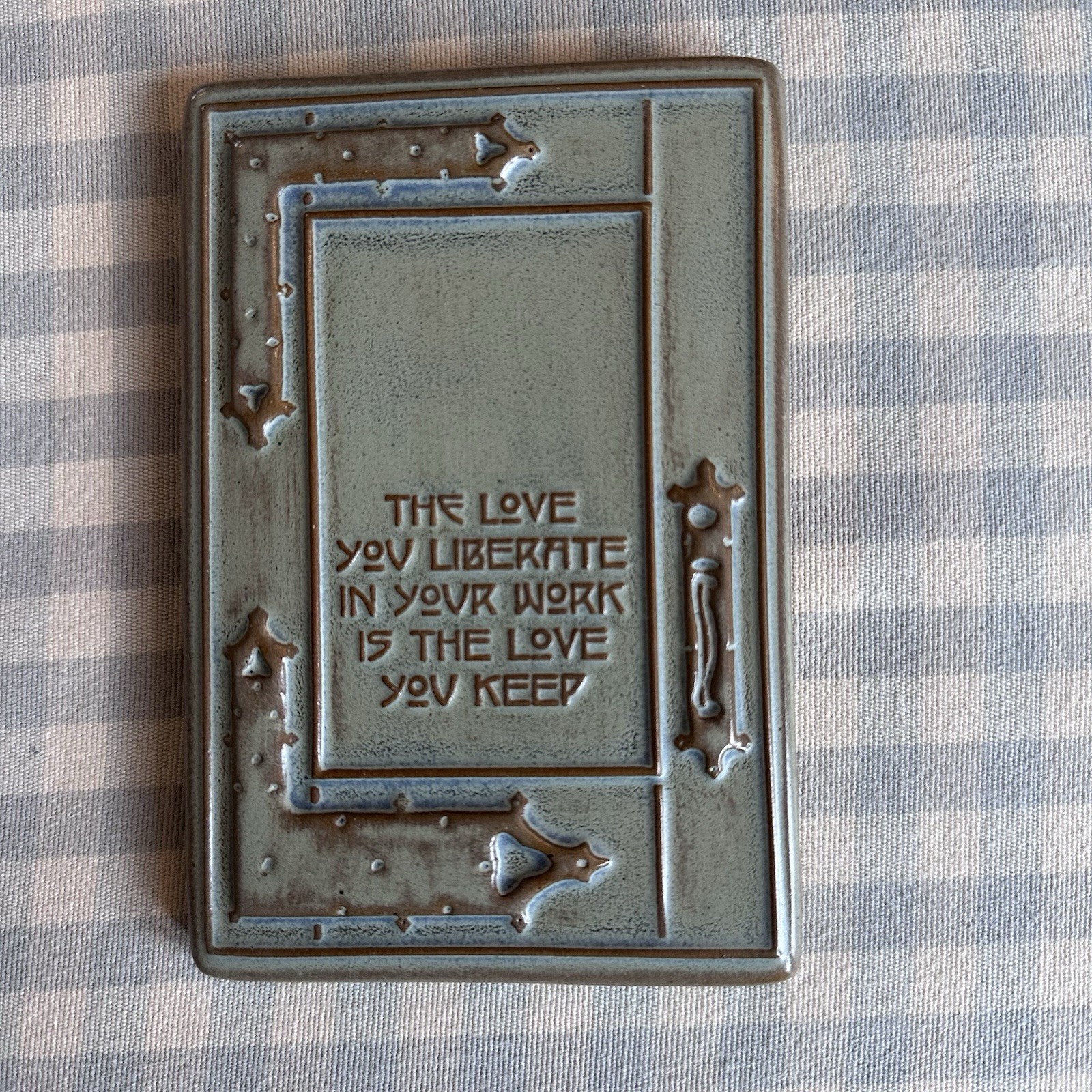Mission Guild Studio Clay Tile -The Love You Liberate