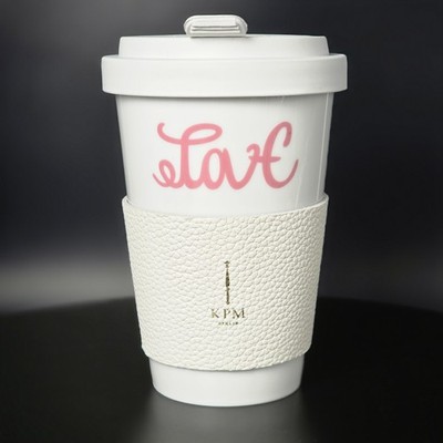 KPM Berlin To Go Cup LOVE HATE Mia Florentine Weiss 2021 limited Porzellan