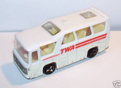 Majorette Flughafen Kleinbus Twa 1979 Ref. 262 1/87 Ho Aus - Bild 1 von 1