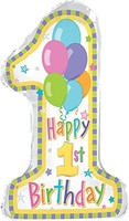 Creative Converting Cti Mylar Balloons, Pastel 1st Birthday, 31, White Pack Of on sale Creative Converting Cti Mylar Balloons, Pastel 1st Birthday, 31, White Pack Of on sale