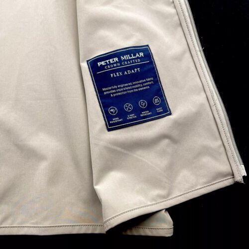 Peter Millar Crown Crafted Flex Adapt Performance Full Zip Vest Brown XL $220 - Picture 6 of 10